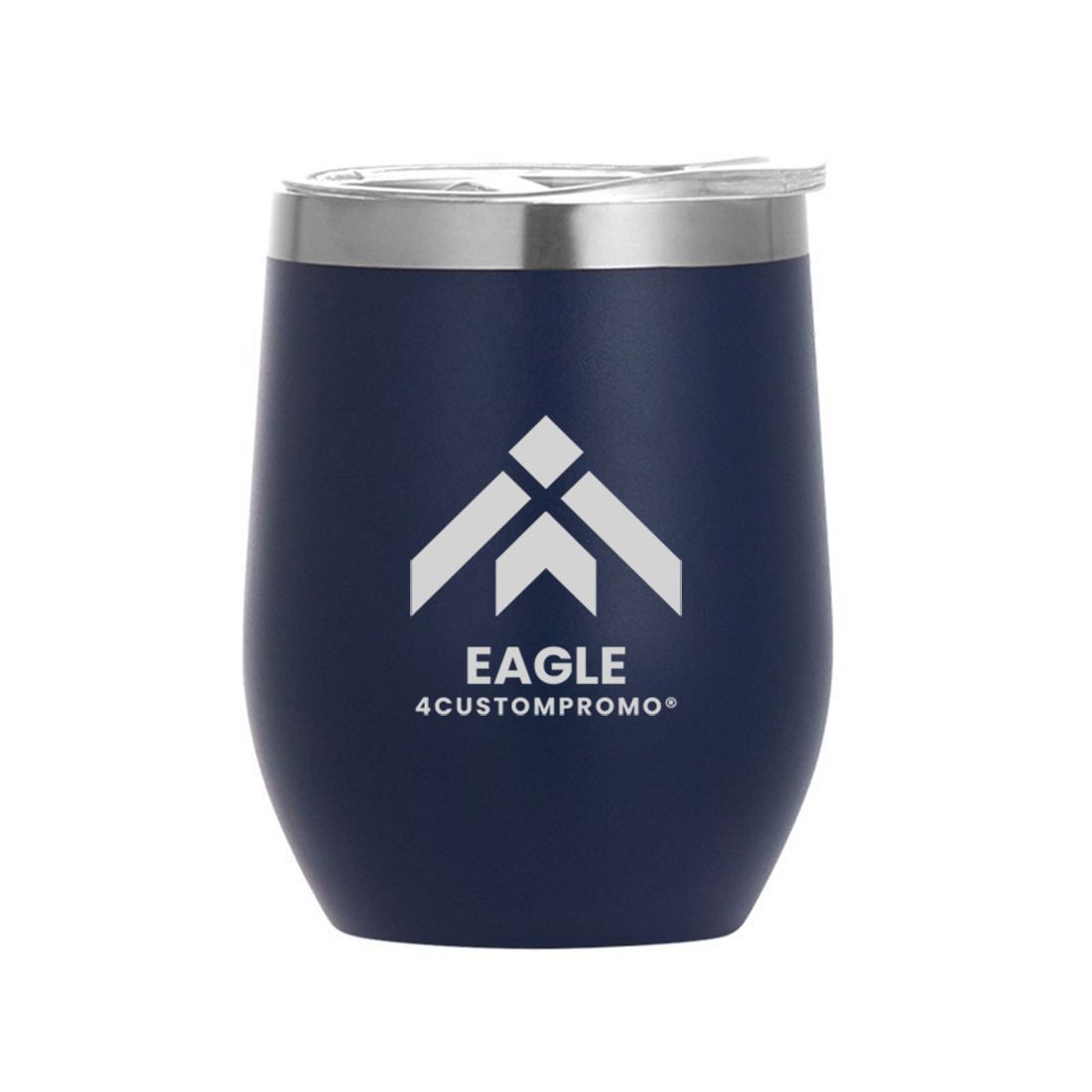 12 oz Stainless Steel Eggshell Insulated Wine Tumbler