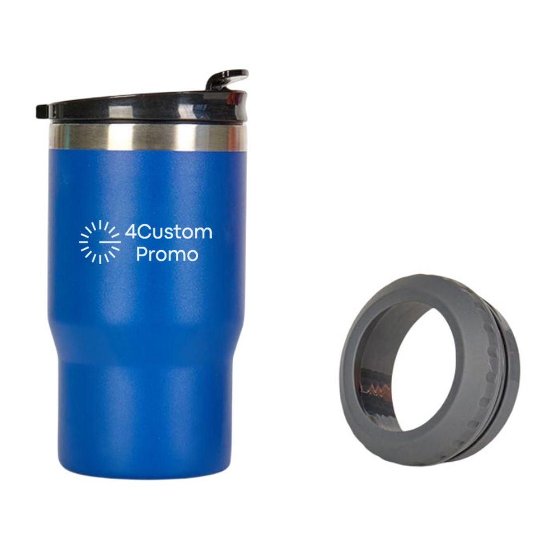 14 oz Double-Wall Stainless Steel Vacuum Tumbler with 2 Lids