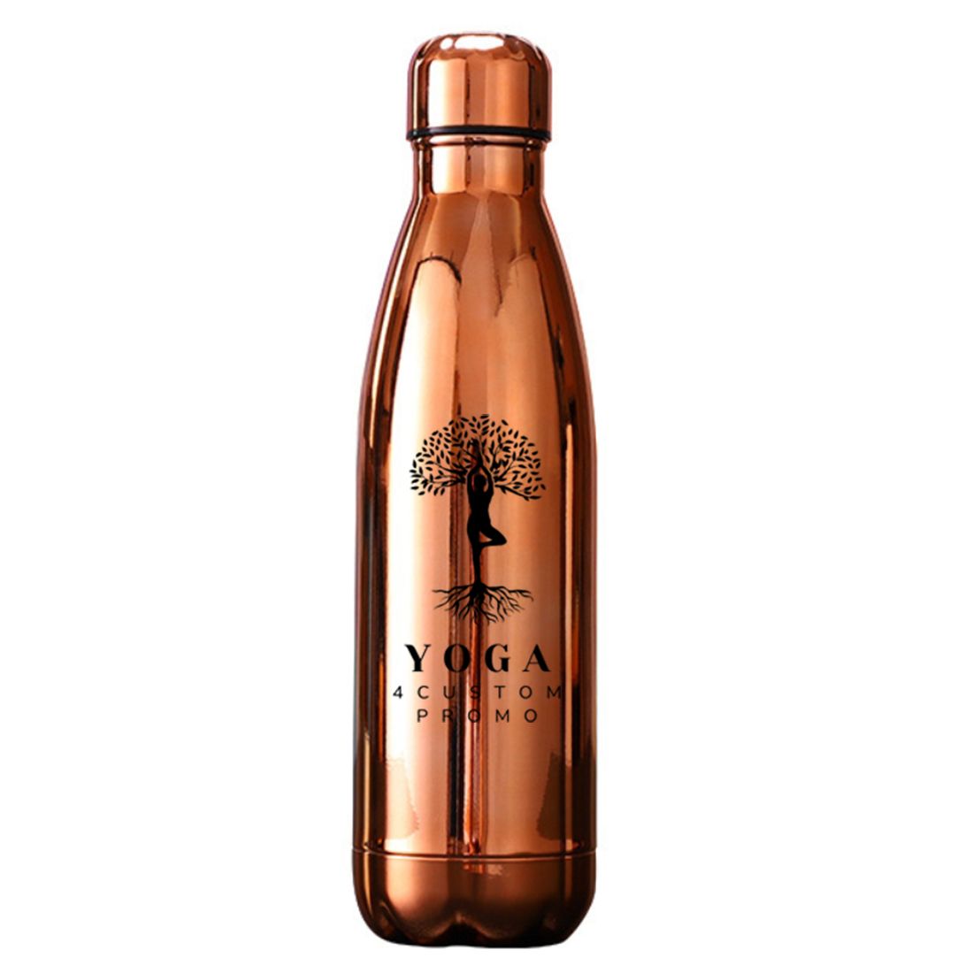 17 oz Electroplated Stainless Steel Double-Wall Vacuum Bottle