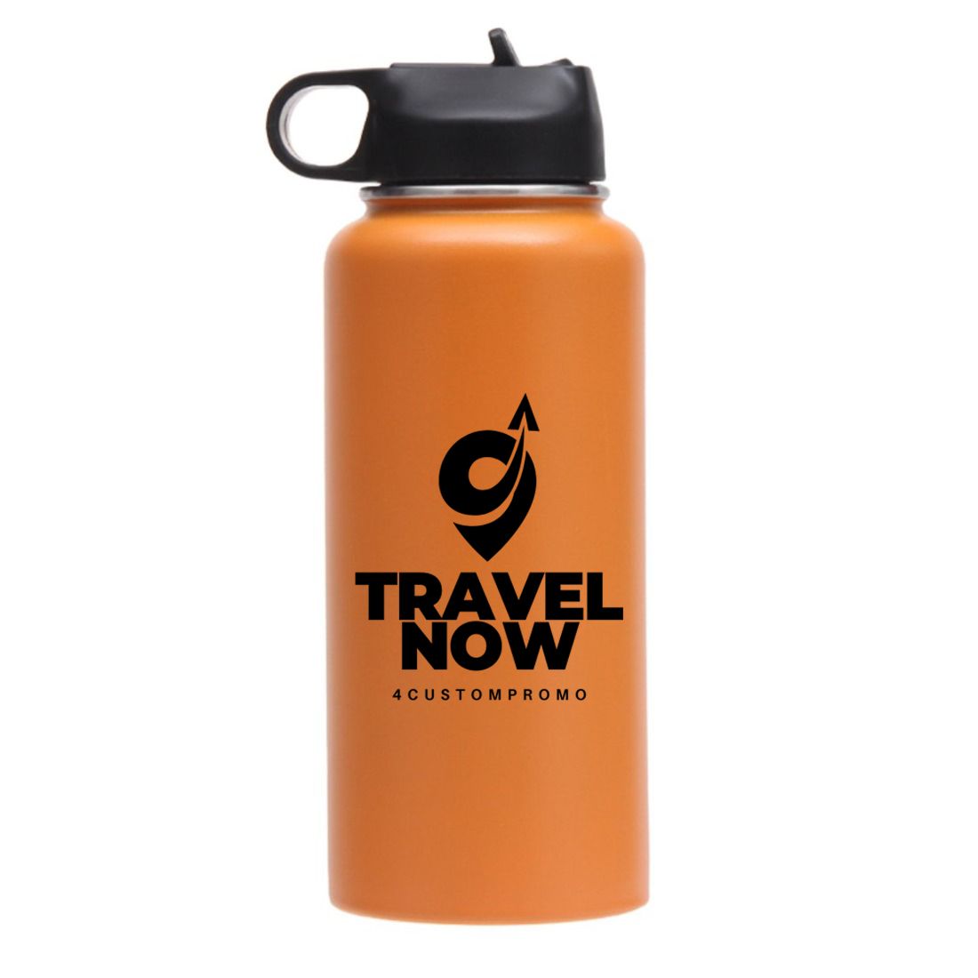 32 oz Stainless Steel Double-Wall Insulated Bottle w/ Straw Lid