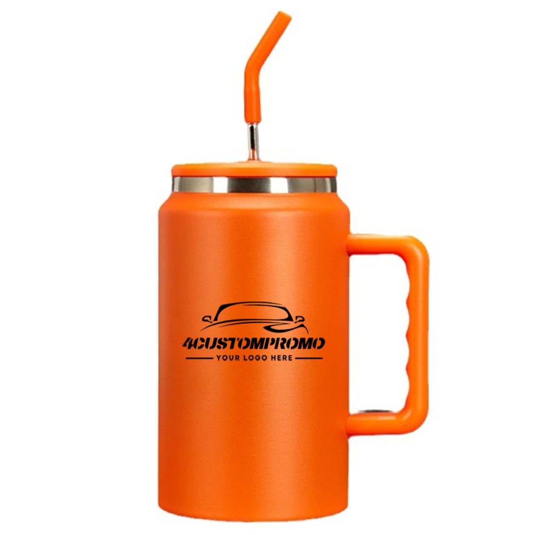 50 oz Stainless Steel Vacuum Tumbler with Lid & Straw