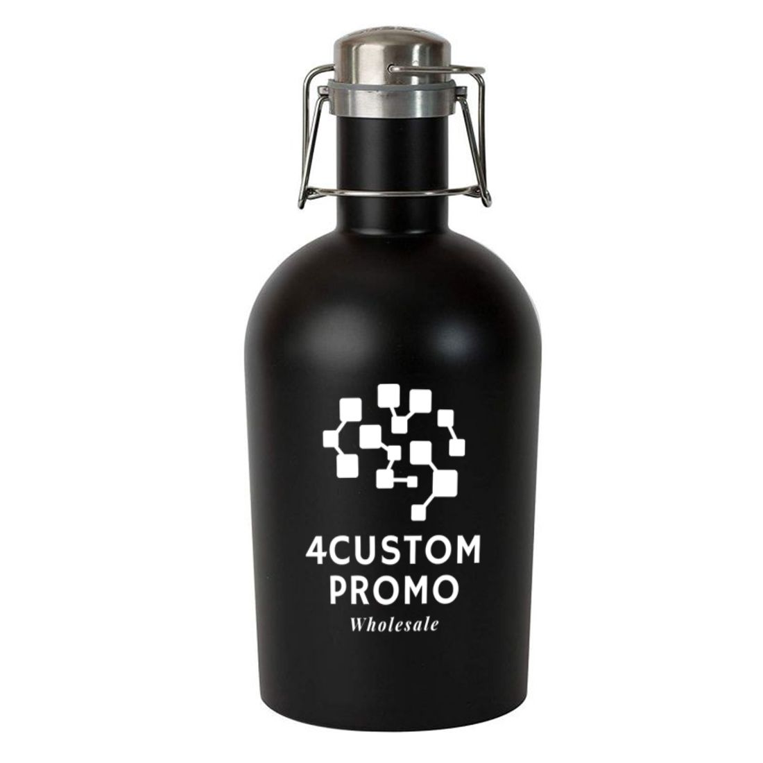 64 oz Stainless Steel Beer Growler w/ Swing Top Cap