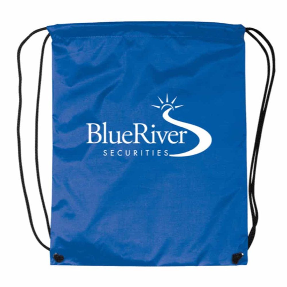 Custom Nylon Drawstring Backpack - 13.5