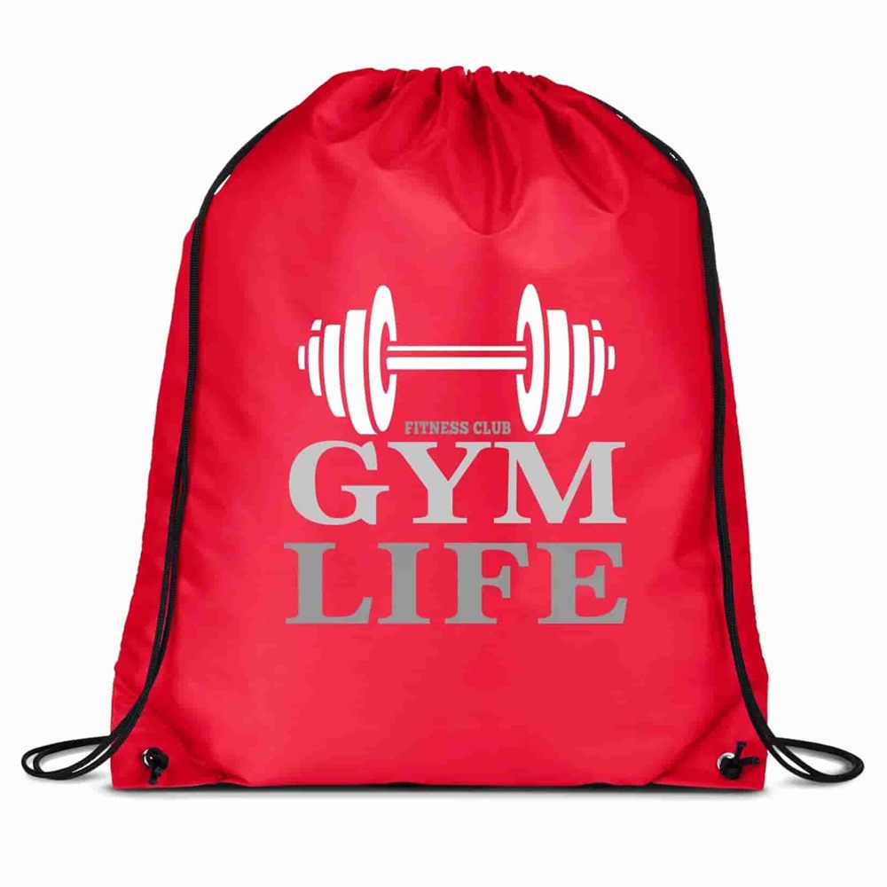 Custom Cinch Up Drawstring Bag - 14.5