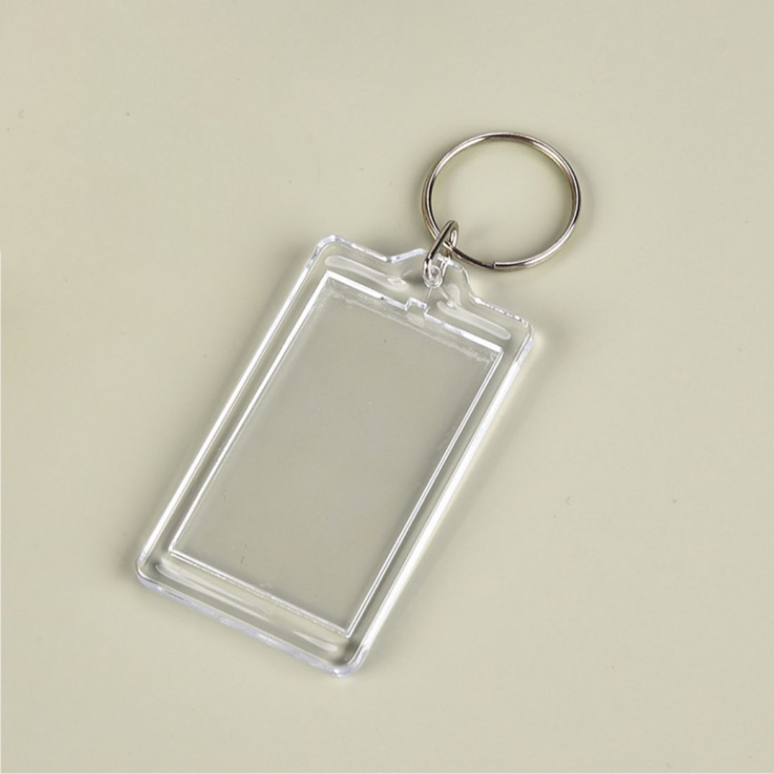 Custom Acrylic Keychain with Rectangle Photo Insert