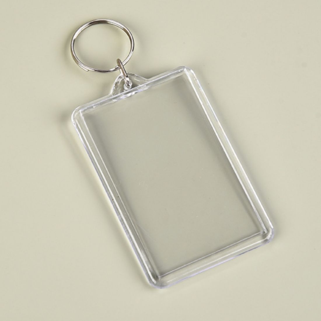 Large Rectangle Custom Picture Frame Keychain