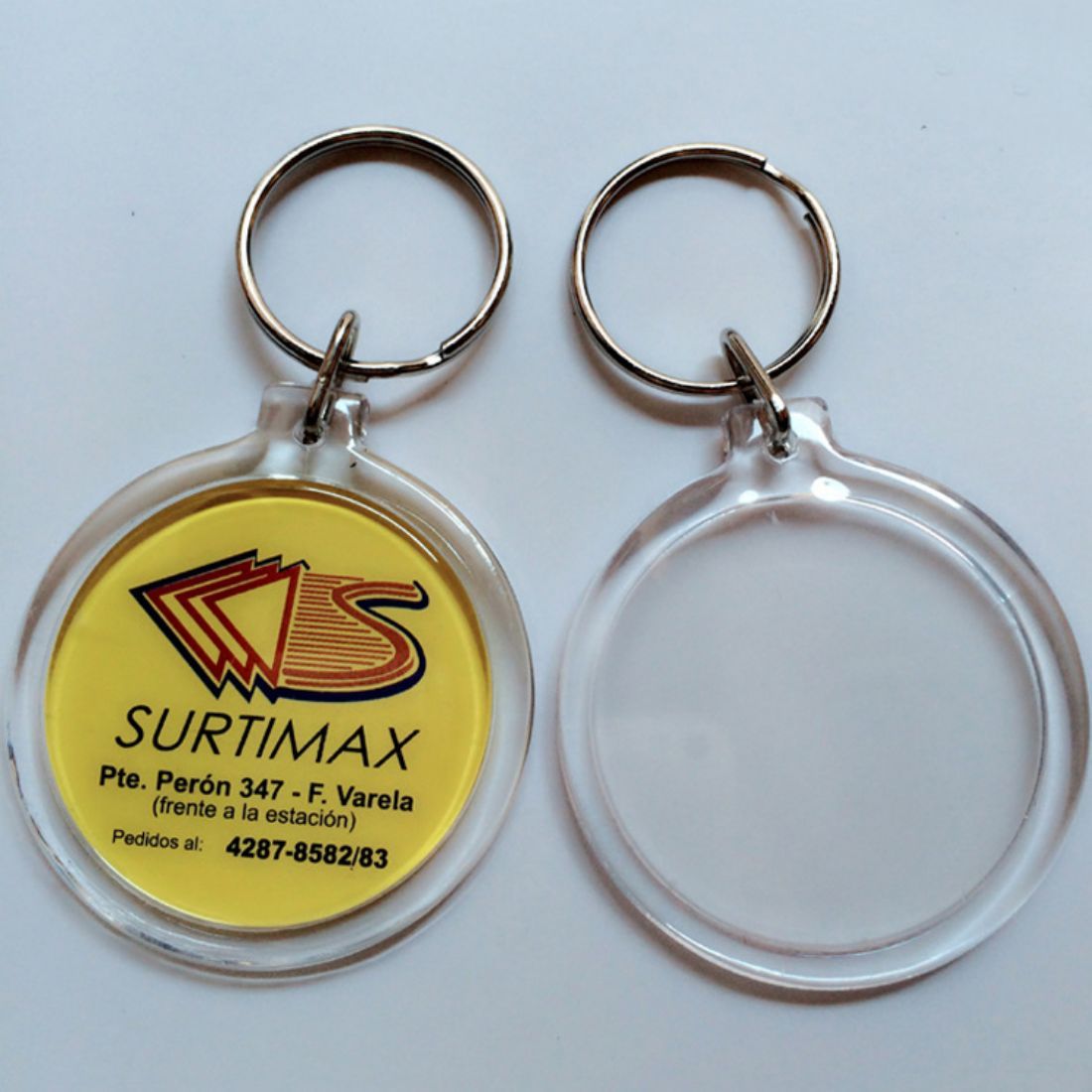 Custom Round Acrylic Photo Keychain