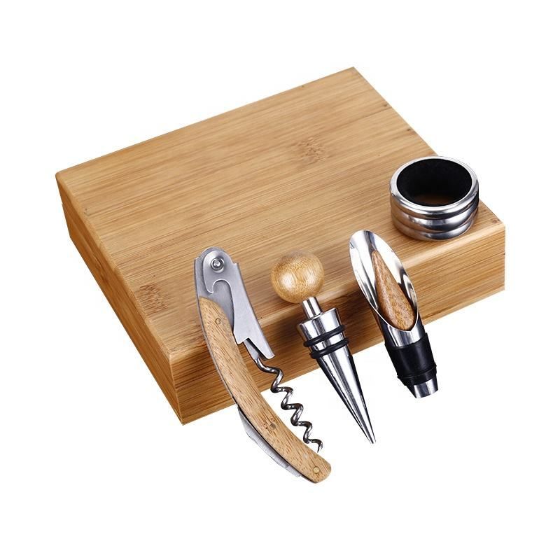 Custom 4 Piece Wine Tool Gift Set