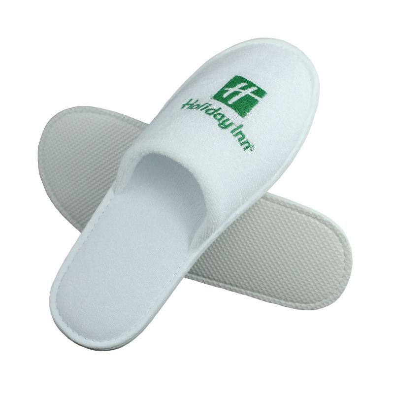 Custom Embroidered Terry Hotel Slippers