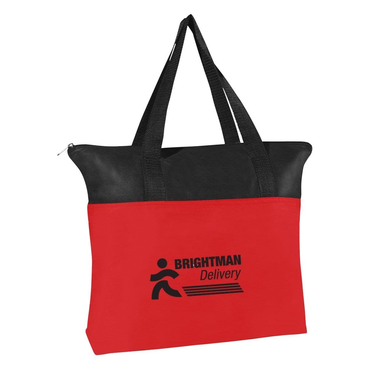 Custom Non-Woven Zipper Tote Bag - 18