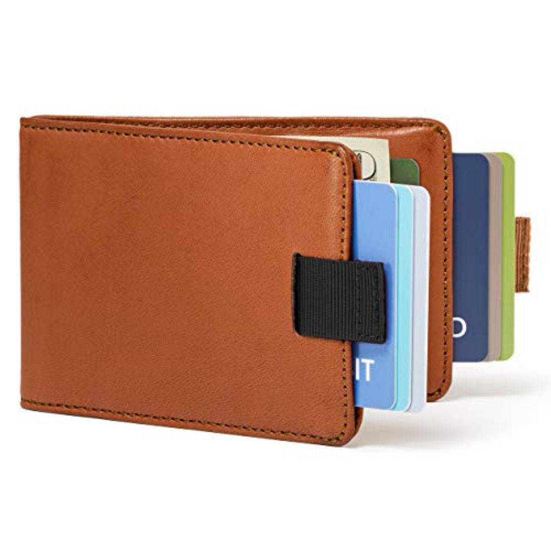 RFID Blocking Mens Bifold Wallet with Money Clip