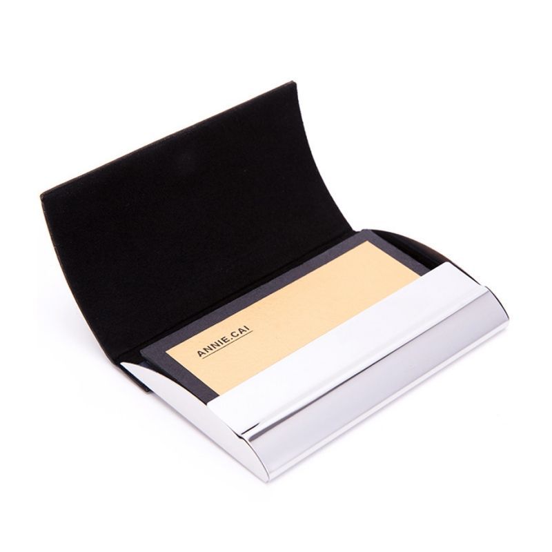 Custom PU Leather Magnetic Business Card Holder