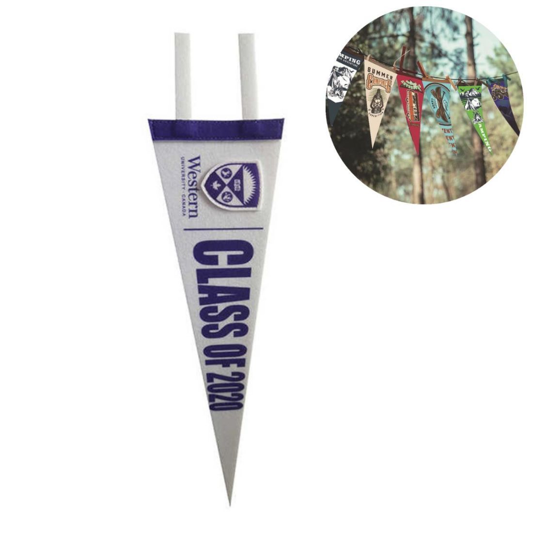 Custom Printed Felt Pennant - 10