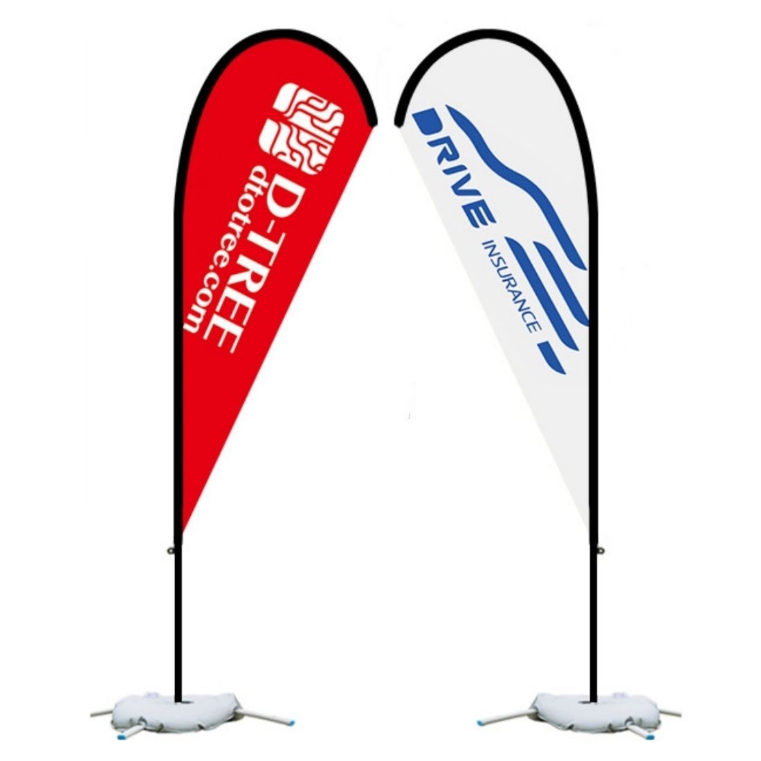Double-Sided Custom Feather Flag - 15'