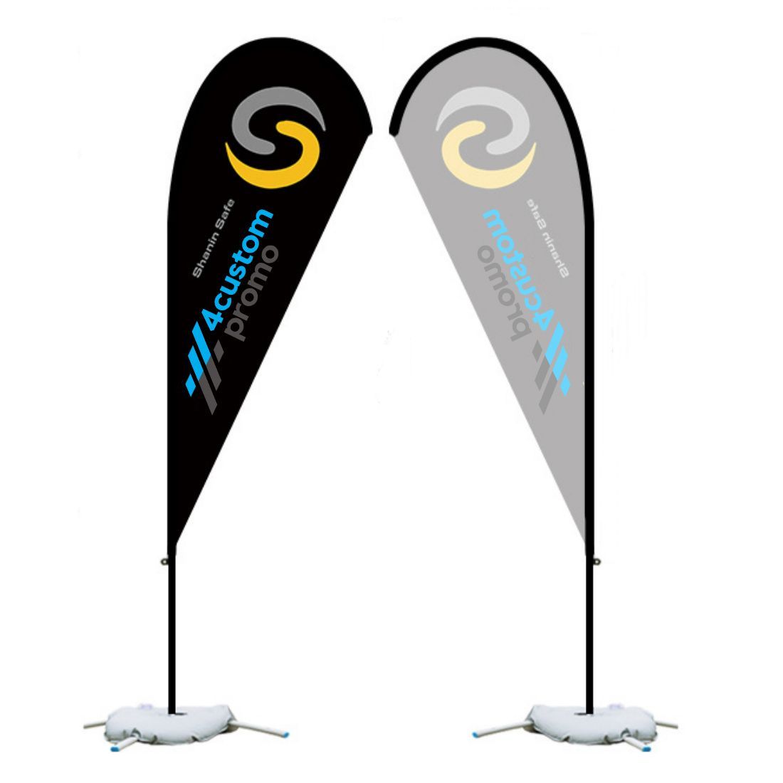 Single-Sided Full Color Teardrop Flag - 15'