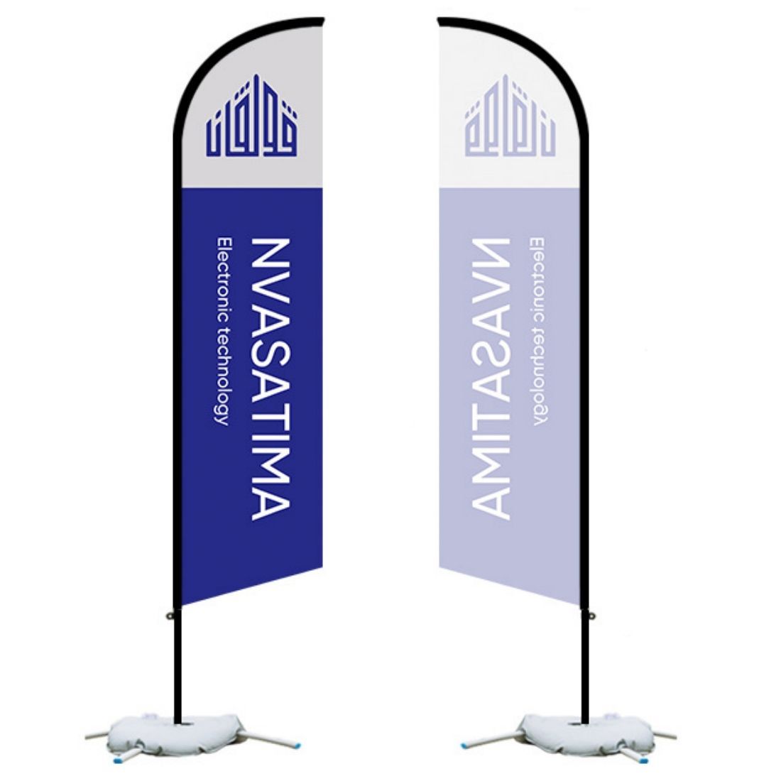 Single-Sided Custom Large Blade Flag - 18'