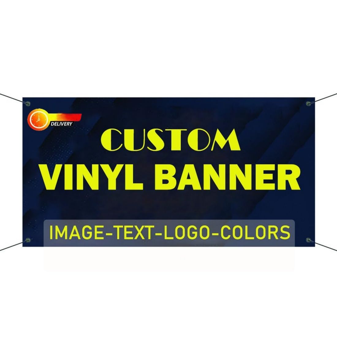 Custom Indoor Vinyl Banner - 6' x 3'