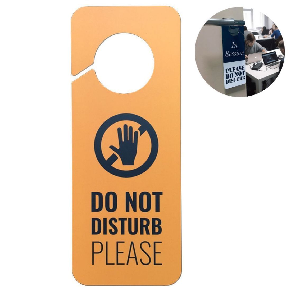 Custom Plastic Door Sign Hanger - 9.5