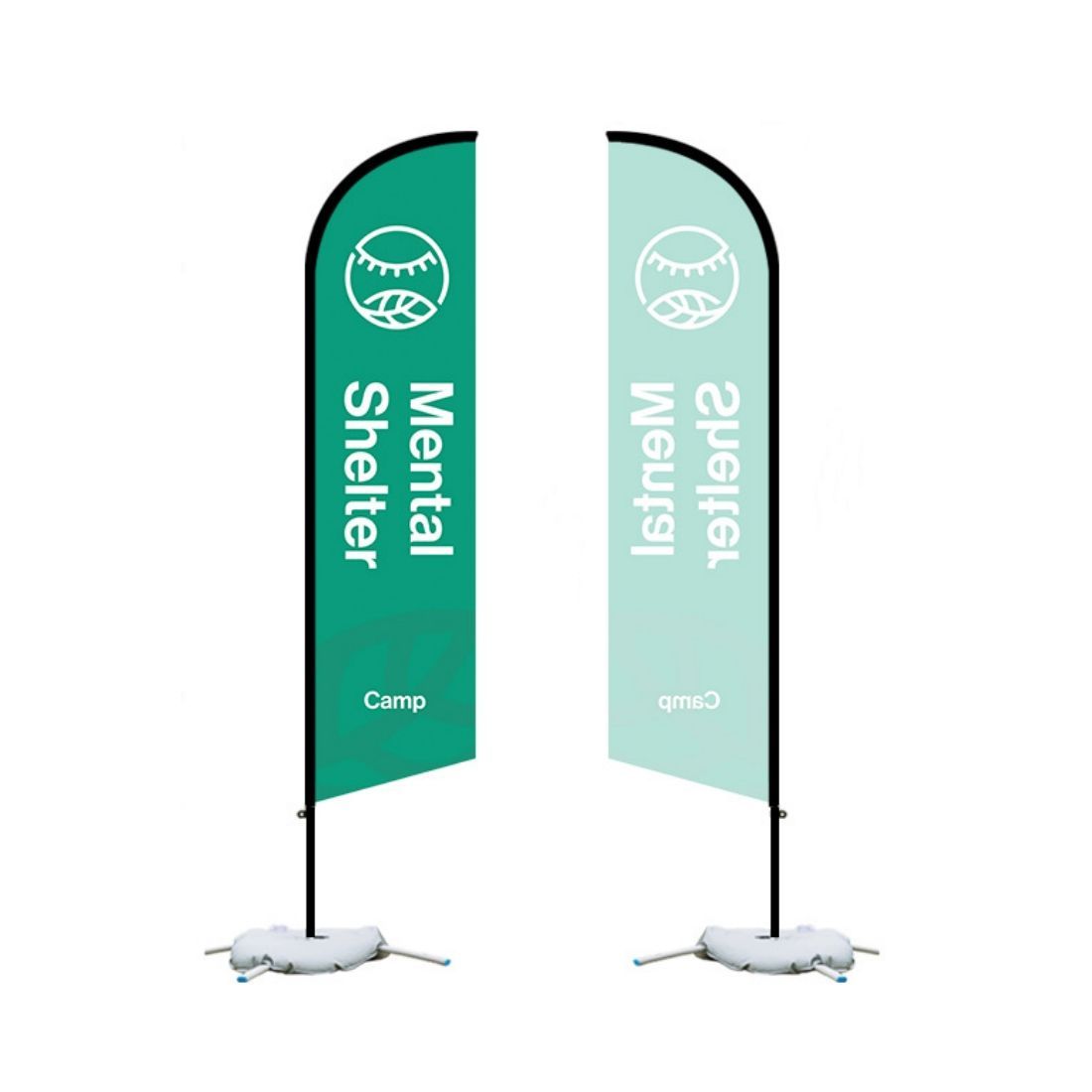 Custom Single-Sided Advertising Blade Flag - 9'