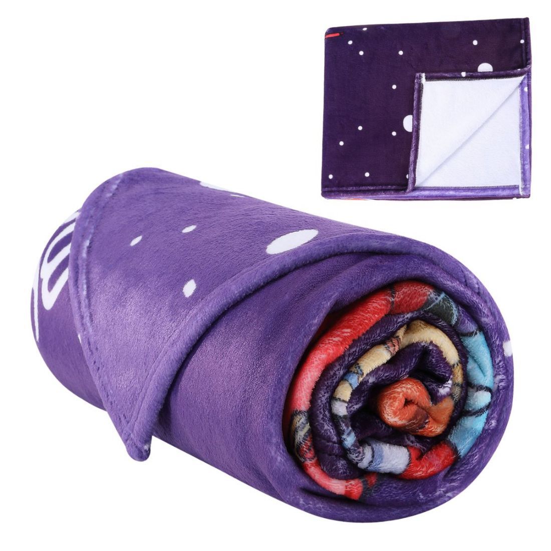 Full Color Flannel Fleece Throw Blanket – 30