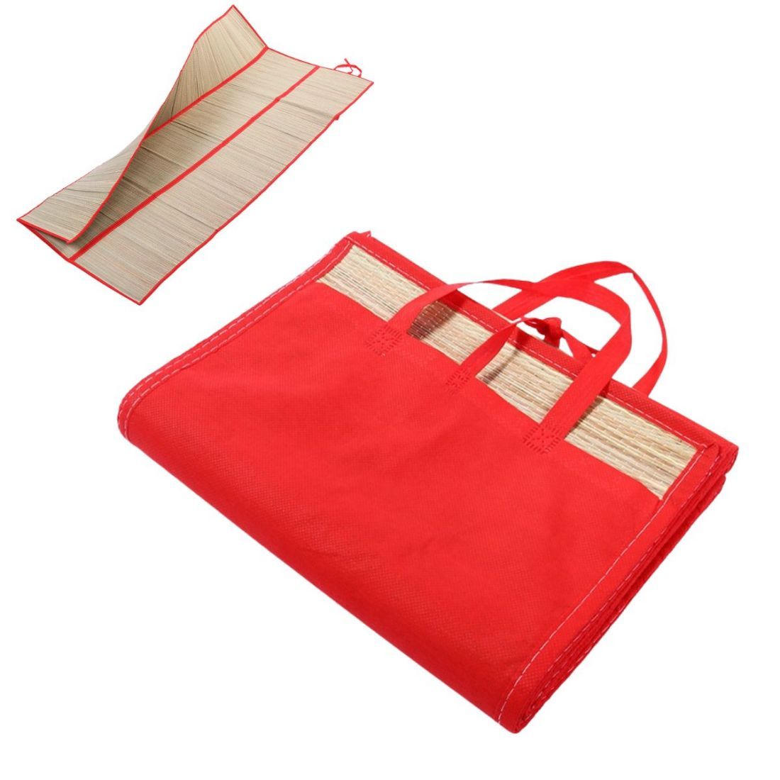 Custom Foldable Woven Straw Beach Mat - 35