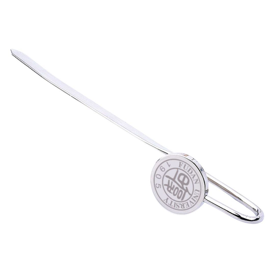 Custom Swan Neck Metal Bookmark with Logo