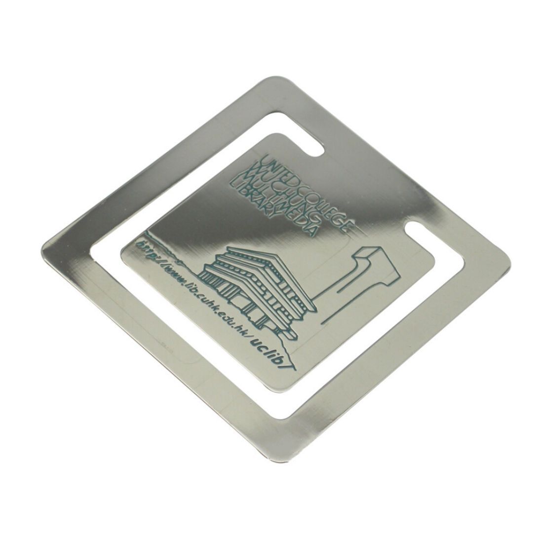 Square Shape Stainless Steel Bookmark