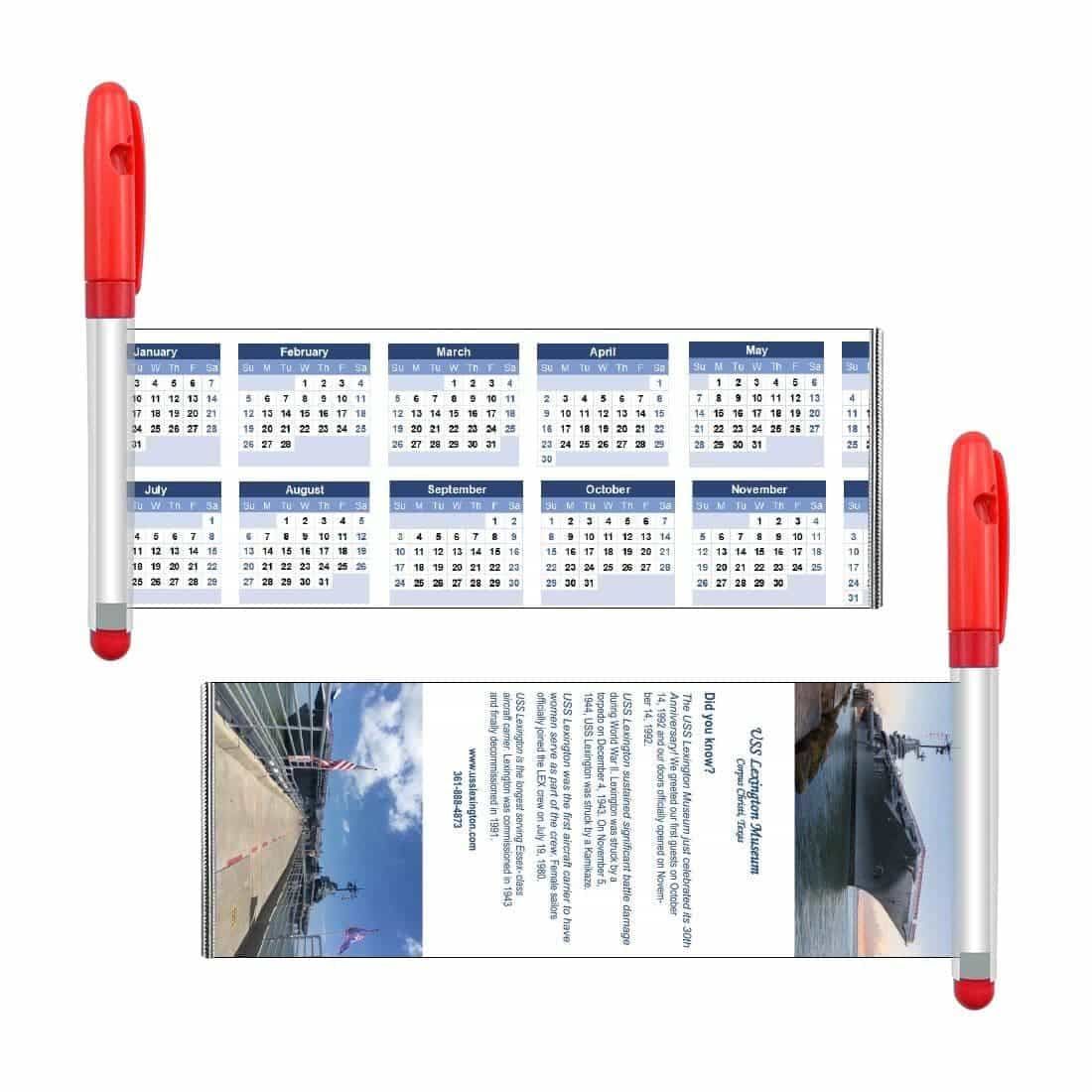 Custom Retractable Pullout Banner Gel Pen