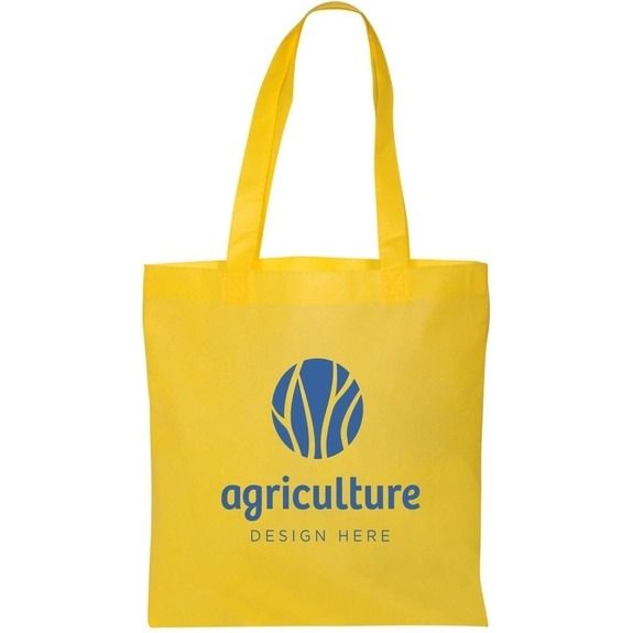 Custom Flat Non-Woven Tote Bags - 13.5