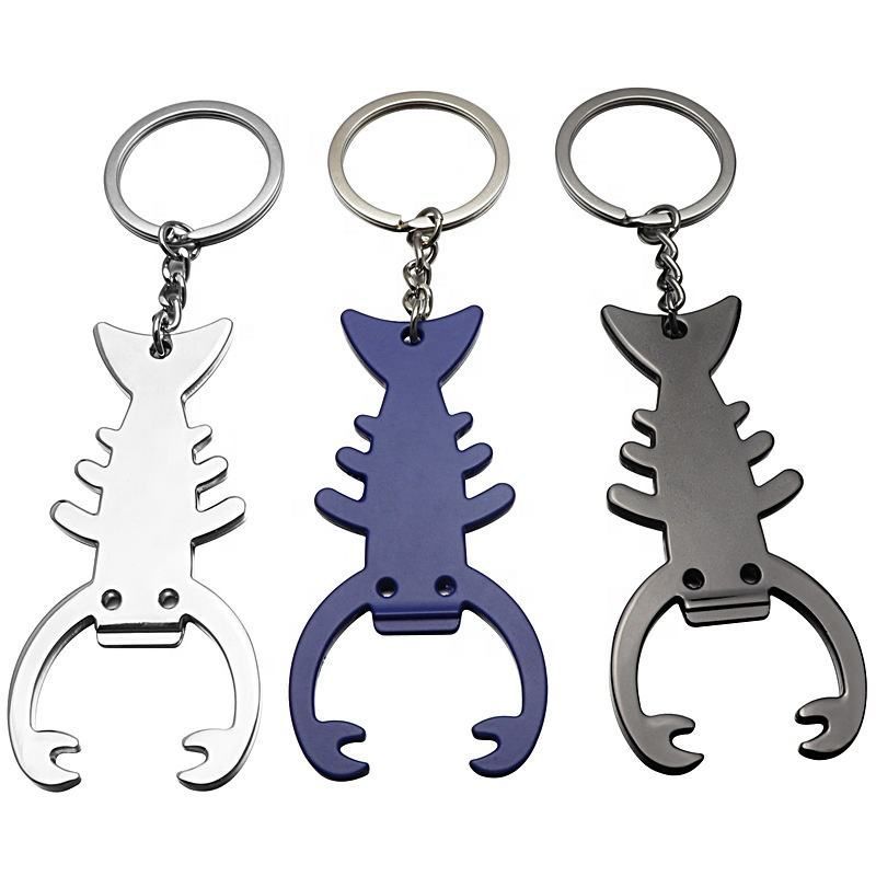 Custom Aluminum Lobster Bottle Opener Keychain