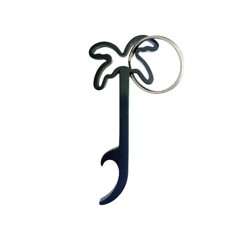 Custom Palm Tree Aluminum Bottle Opener Keychain