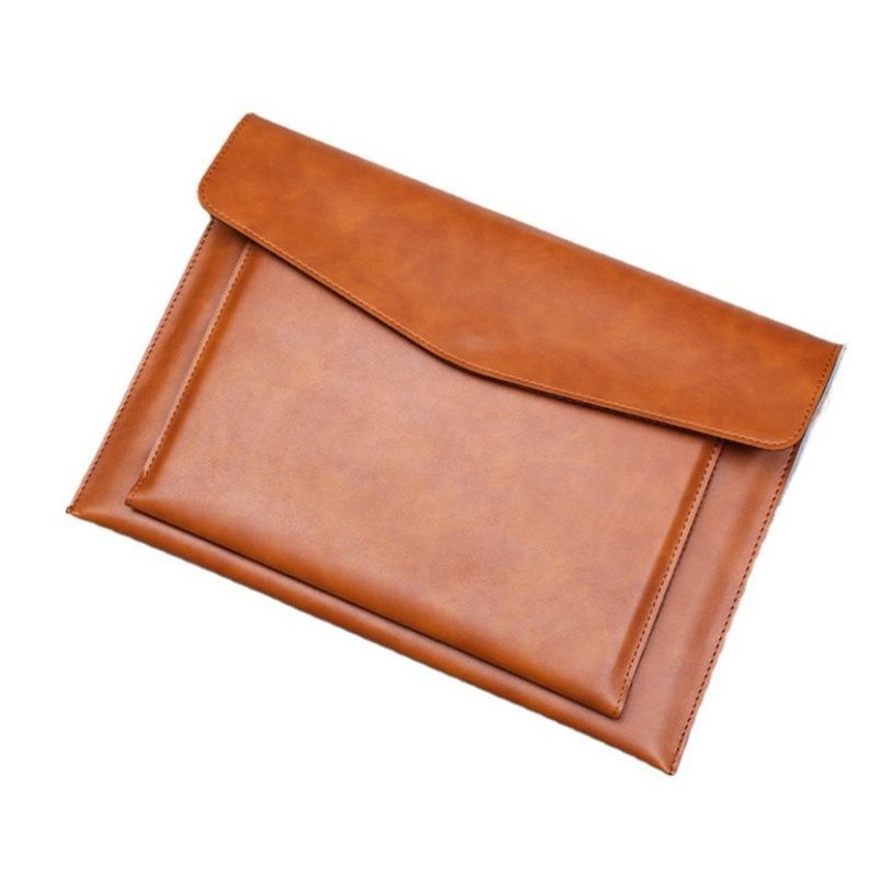  Custom PU Leather Double Layer Document Holder