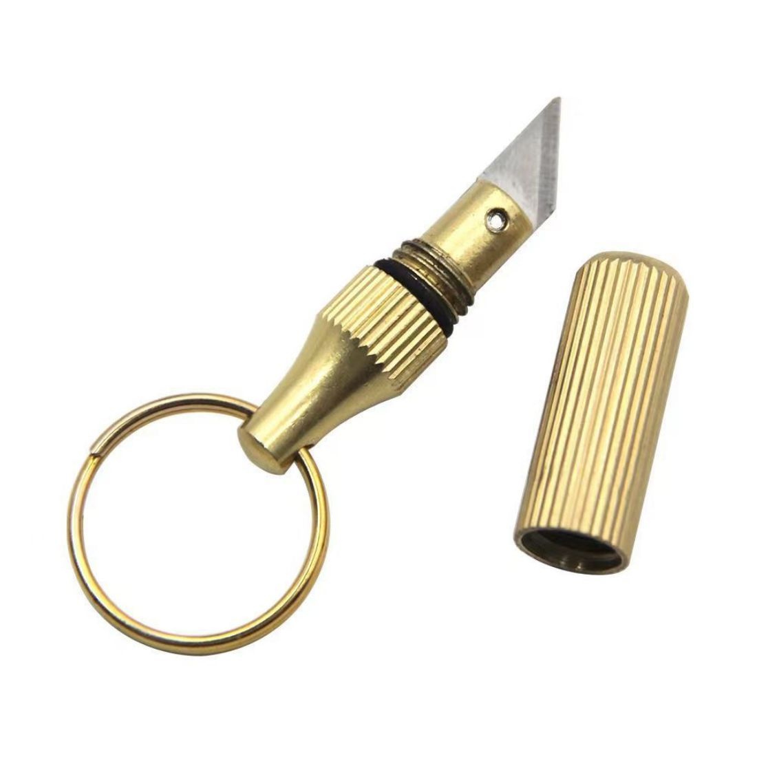 Custom Camping Capsule Mini Brass Knife