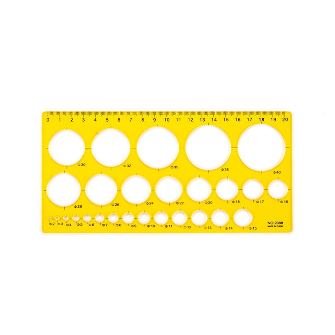 Custom DIY Circle Drawing Template Ruler