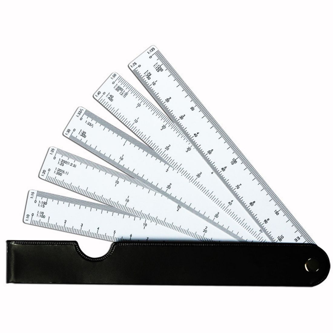 Custom Plastic Foldable Fan Scale Ruler