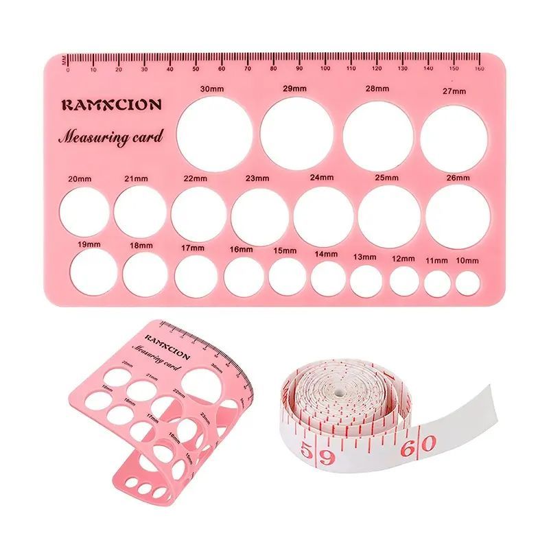 Custom Silicone Nipple Ruler Measuring Card