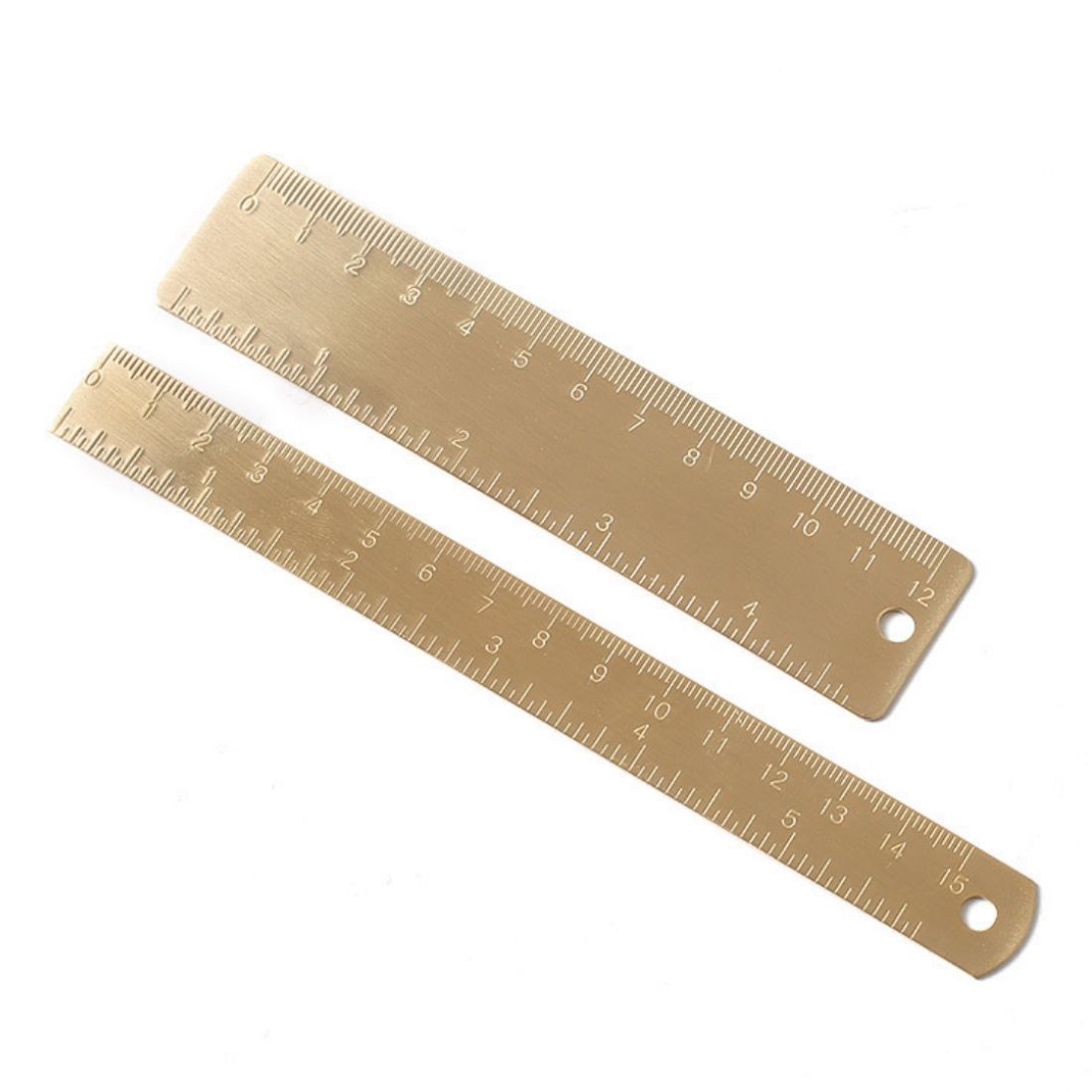 Vintage Brass Ruler Custom Copper Bookmark