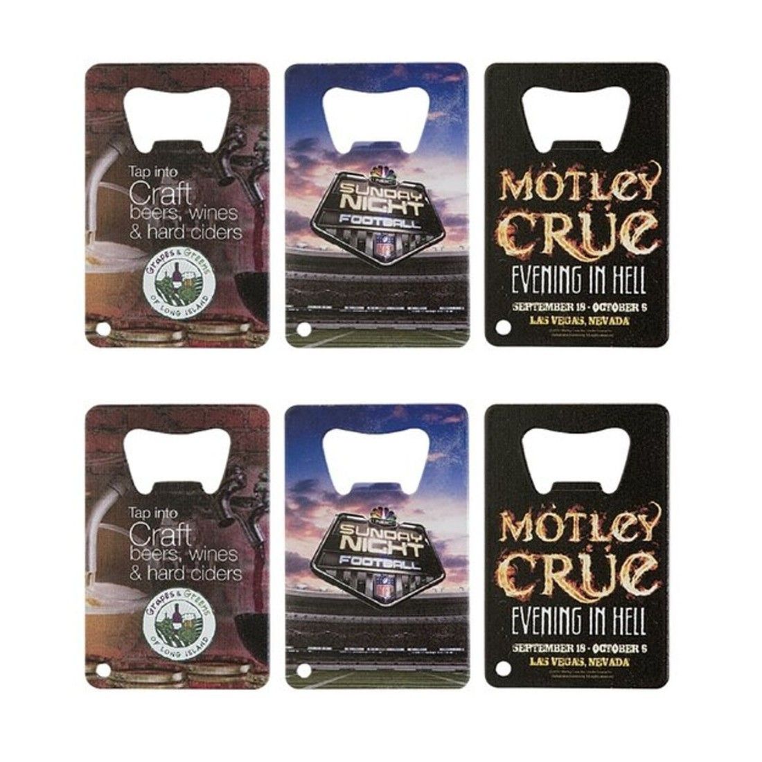 Full Color Stainless Steel Credit Card Bottle Opener