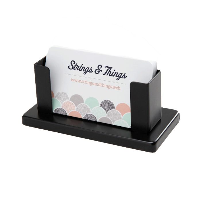 Steel Desk Business Card Holder