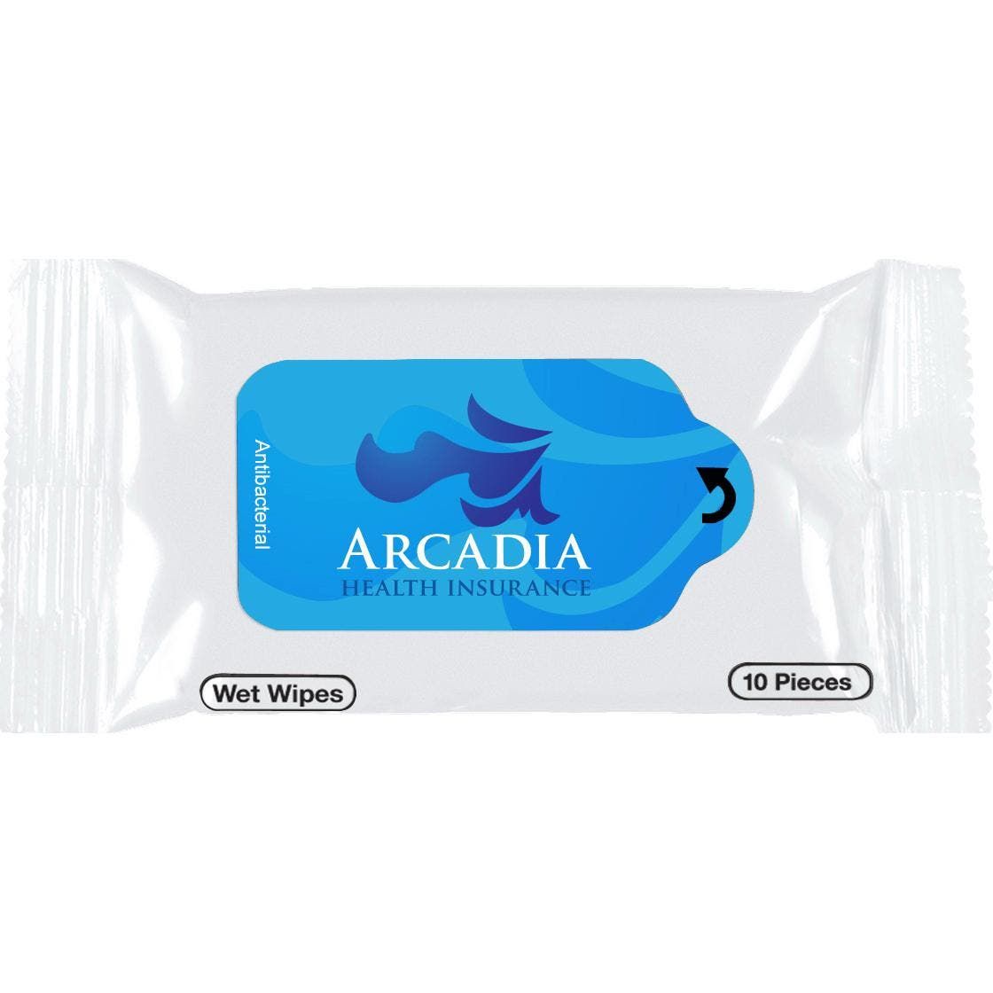 Logo Antibacterial Wet Wipe Packets