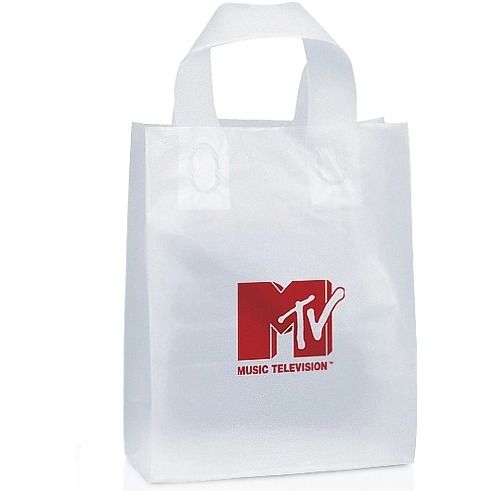 Frosted Soft Loop Promo Shopping Bag - 8
