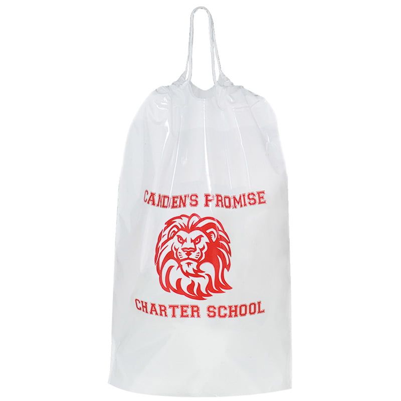 Cotton Cord Drawstring Plastic Bag - 12