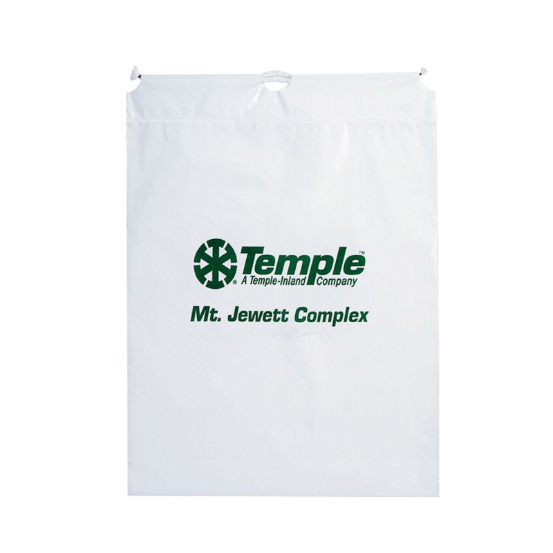 Cotton Cord Drawstring Plastic Bag - 16