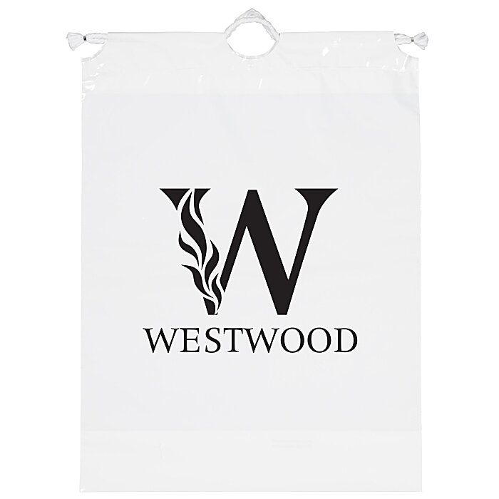 Poly Bag with Cotton Drawstring - 16