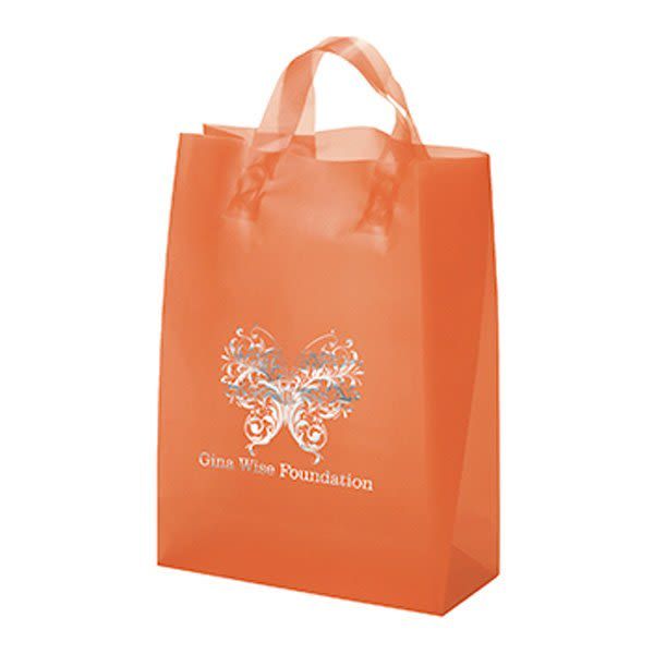 Custom Zeus Frosted Color Shopper 10 x 13 with Foil Imprint