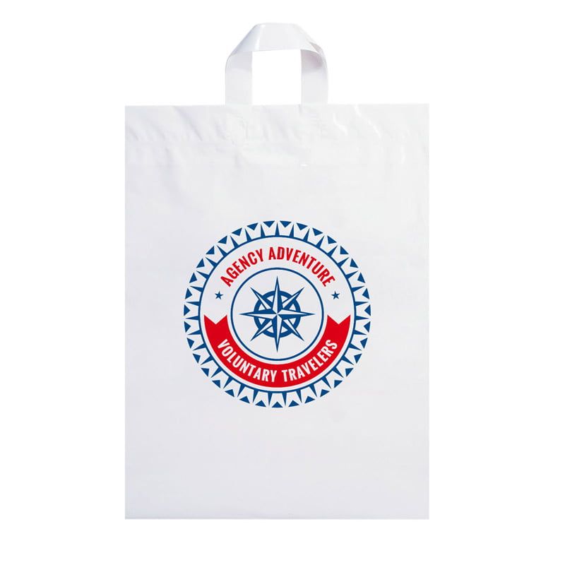 Fused Soft Loop Handle Plastic Bag (12