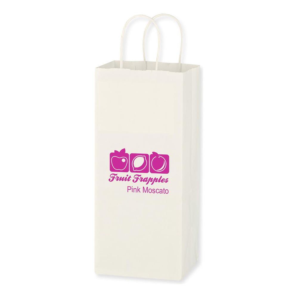 Kraft Paper White Wine Bag - 5.25 x 13