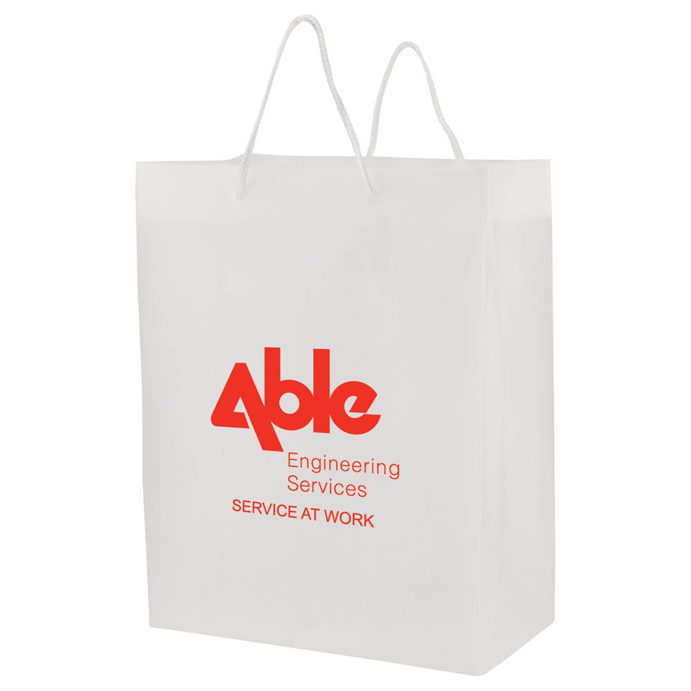 Imprinted Frosted Eurotote Bags