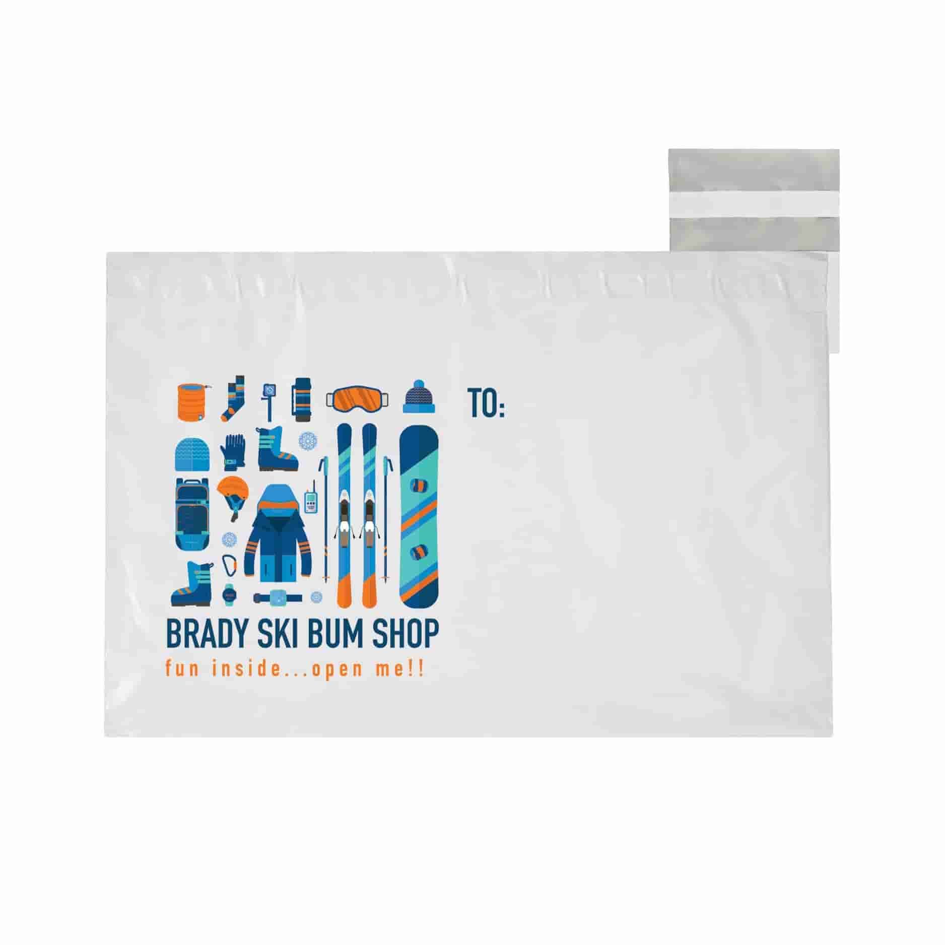 Custom White Poly Mailer - DIGITAL SPLASH