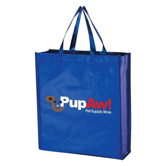 Metallic Non-Woven Shopper Tote Bag